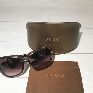 Gucci horsebit brown sunglasses